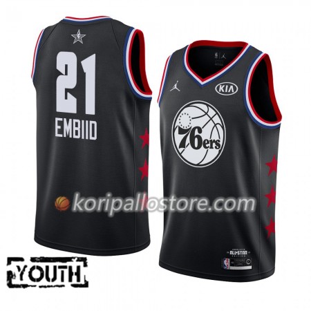 Philadelphia 76ers Joel Embiid 21 2019 All Star Jordan Brand Musta Lasten Pelipaidat Swingman